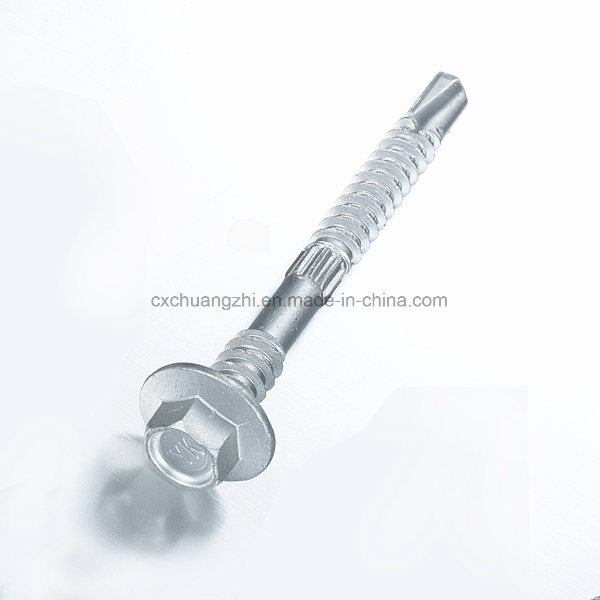 Hex Flange Head Double Thread Dacromet with EPDM Washer Self Drilling Screw